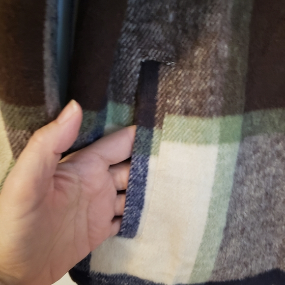Outdoor Collection Plaid Jacket-Button Closer Outdoor Coat pockets Overlay - Picture 7 of 8